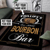Personalized Bourbon Bar Rug 05837 - low-pile machine washable decorative area rug floor preview
