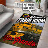 Personalized Rio Grande Railroad Rug 05303 - durable non-skid rubber backing and vibrant print detail