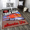 Personalized Santa Fe Railway Rug 05287