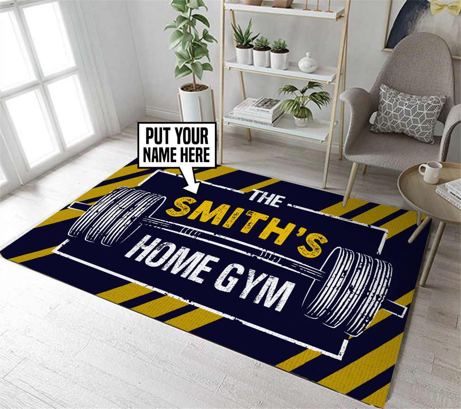 Personalized Home Gym Rug 06572