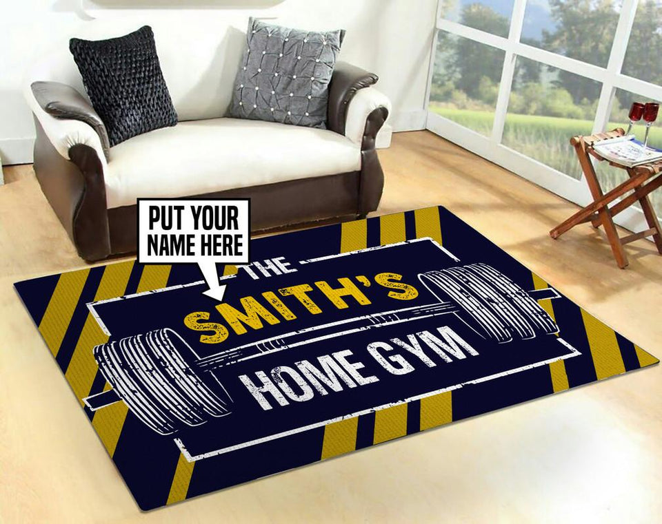 Personalized Home Gym Rug 06572