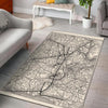 Louisville Rug Antique Louisville and Nashville Railroad Map L