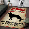 Beware Are Patrolled by German Sherpherd Not Responsible