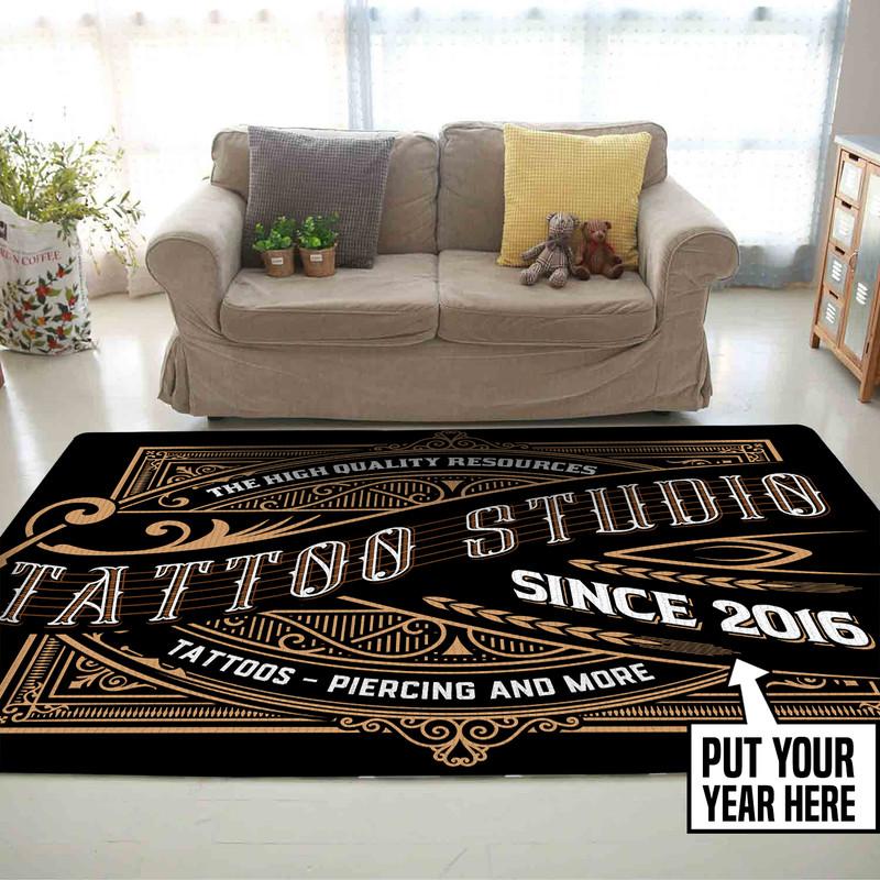 Personalized Tattoo Studio Rug 05700
