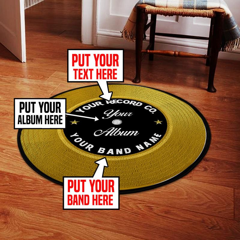 Personalized Record Rug 06506