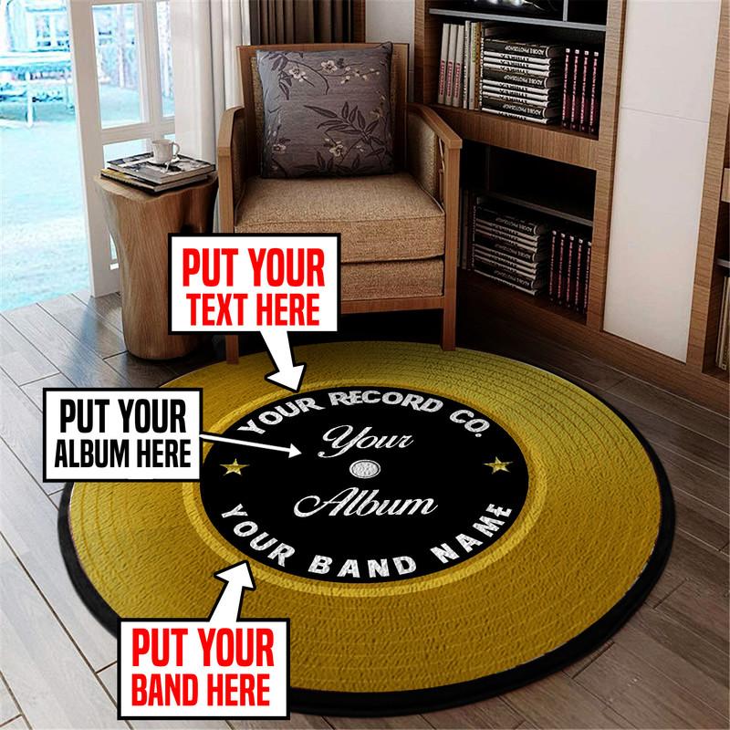 Personalized Record Rug 06506