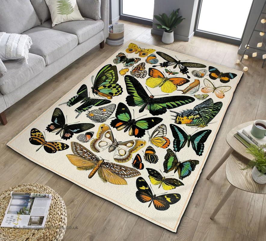 Hippie Butterfly Rug 07126