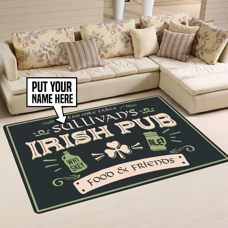 Personalized Irish Pub Rug 05484