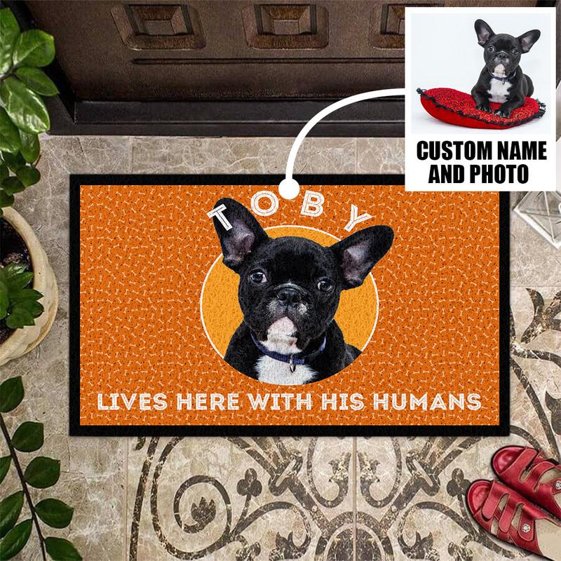 Personalized Dog Pet Door Mat Inside Rug Floor Outdoor Mats
