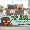 Personalized Tiki Bar and Grill Rug 05622