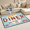 Personalized Dinner Kitchen Where the Food is Finer Rug 05535