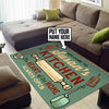 Personalized Kitchen the Heart of the Home Always Open Rug 05427