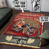 Personalized Motorcycle Garage Rug 06145