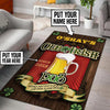 Personalized Irish Pug Rug 06455