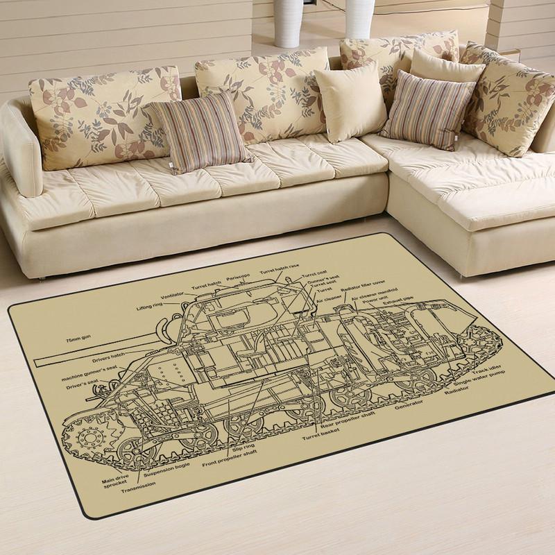 Sherman Rug M4 Sheman Tank 04890