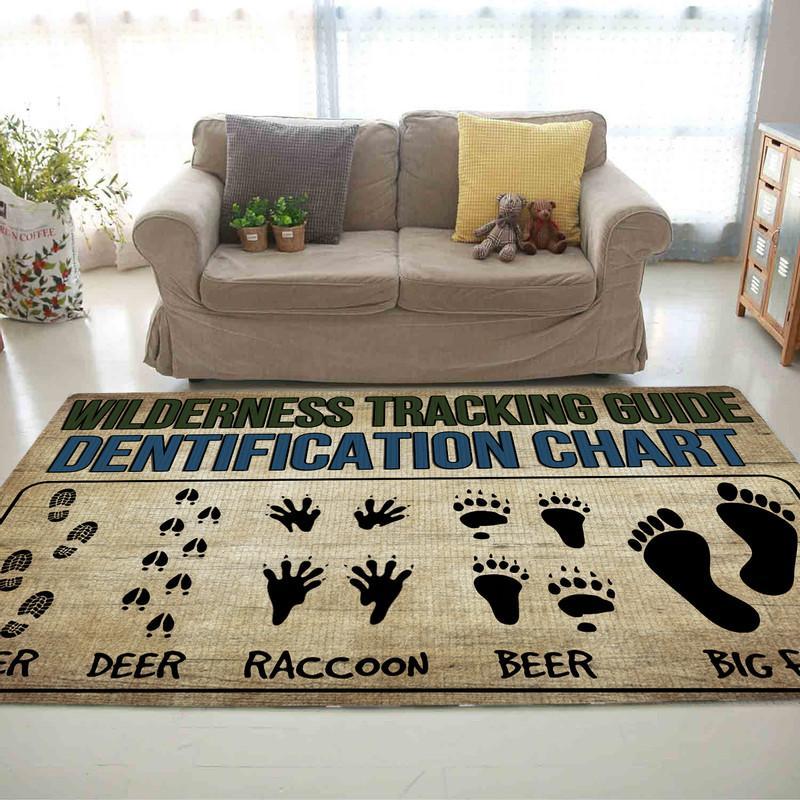Big Foot Wilderness Tracking Guide Chart Yeti Sasquatch Hiker