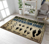 Big Foot Wilderness Tracking Guide Chart Yeti Sasquatch Hiker