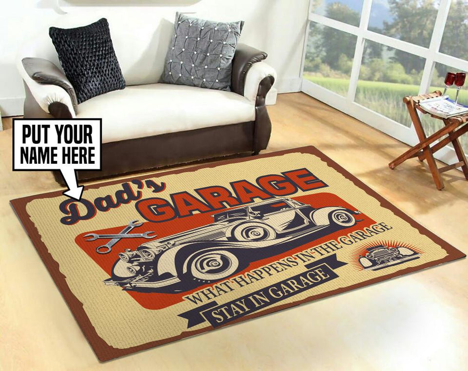 What Happens in the Garage Stay in the Garage Rug 05663