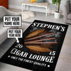 Personalized Cigar Lounge Rug 06233