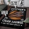 Personalized Cigar Lounge Rug 06233