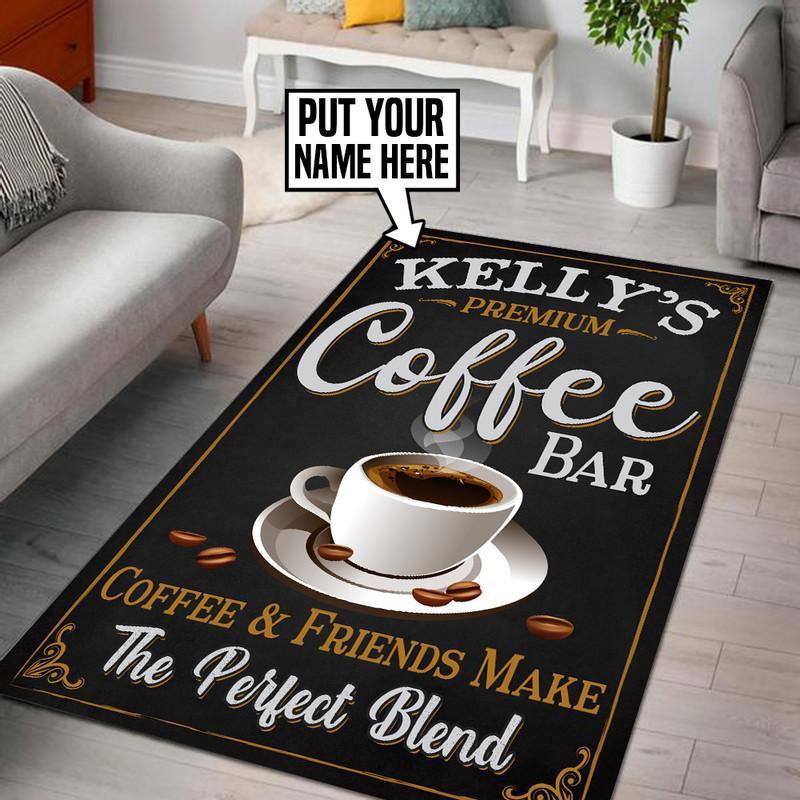 Personalized Coffee Bar Rug 06153