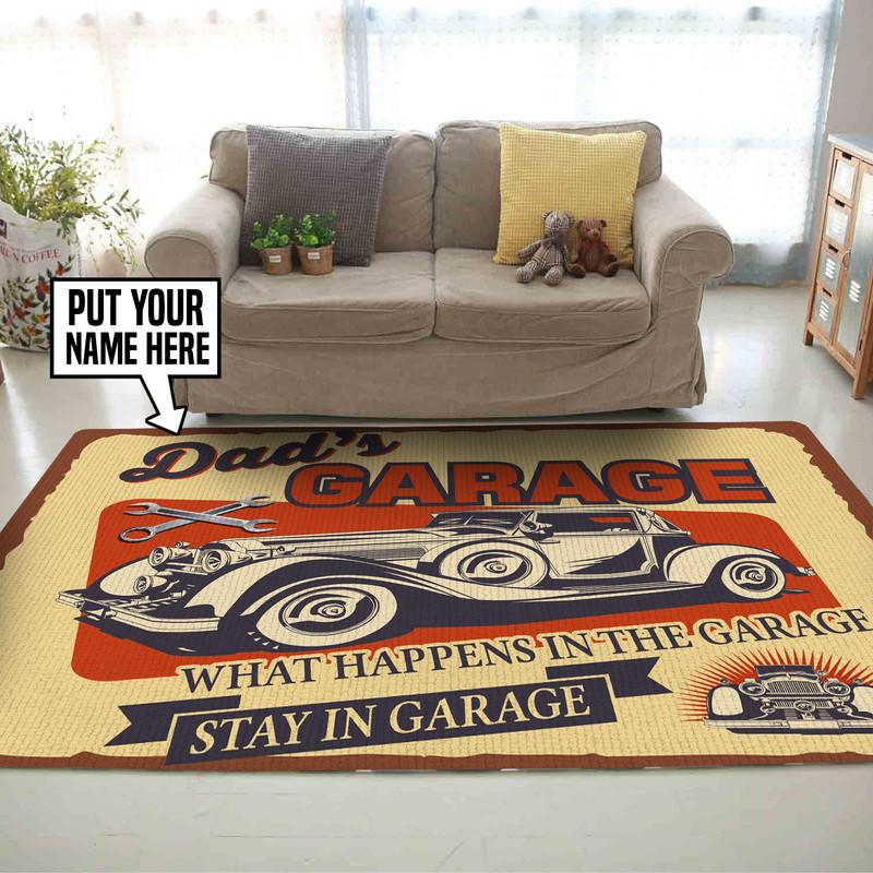 What Happens in the Garage Stay in the Garage Rug 05663
