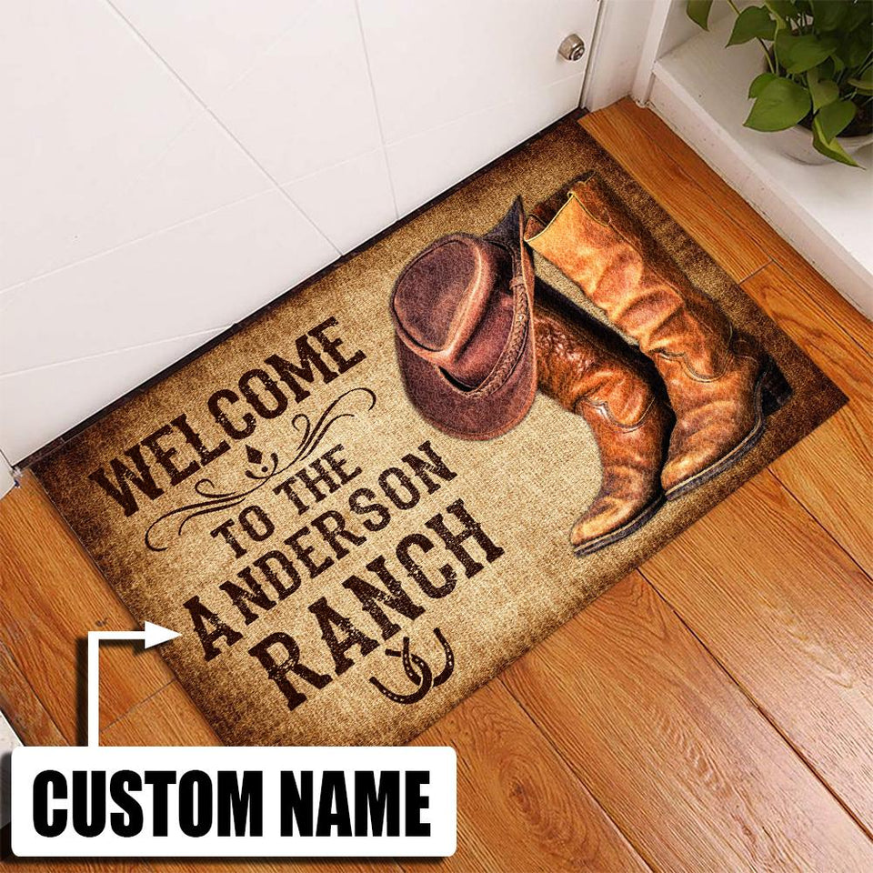 Personalized Ranch Door Mat Inside Rug Floor Outdoor Mats