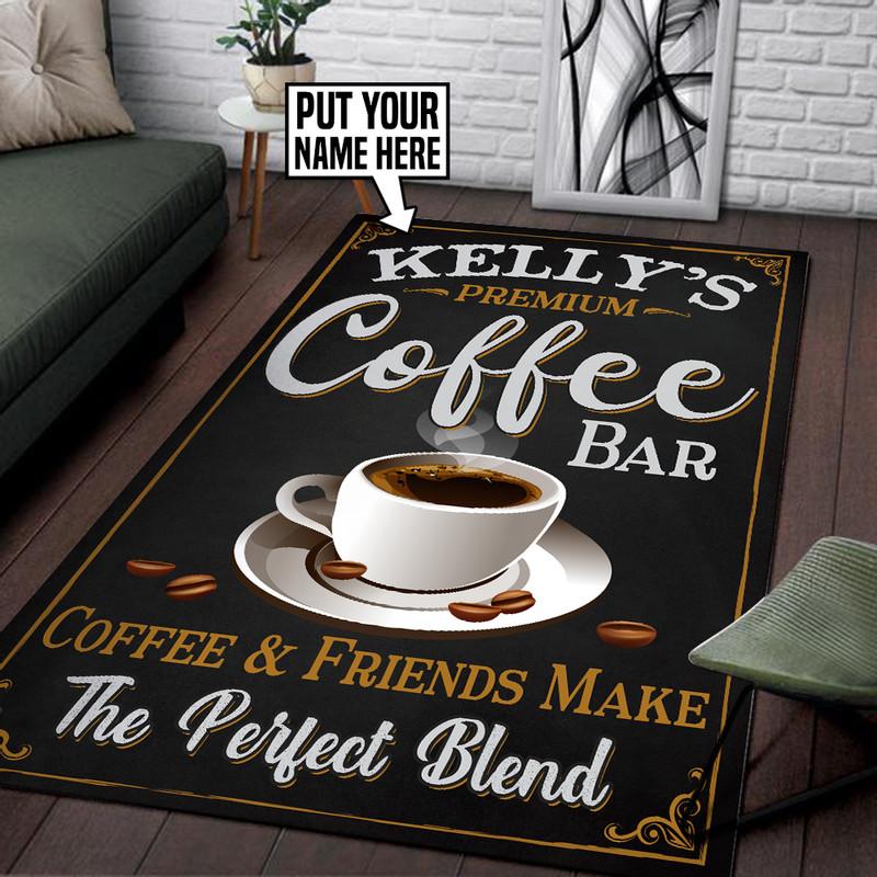Personalized Coffee Bar Rug 06153