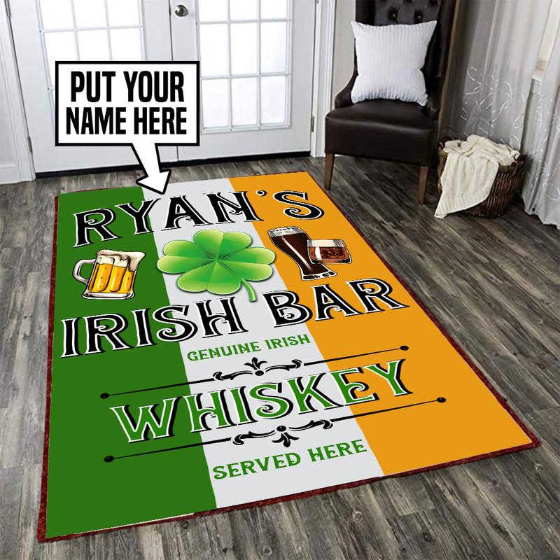 Personalized Irish Pub Rug 05480