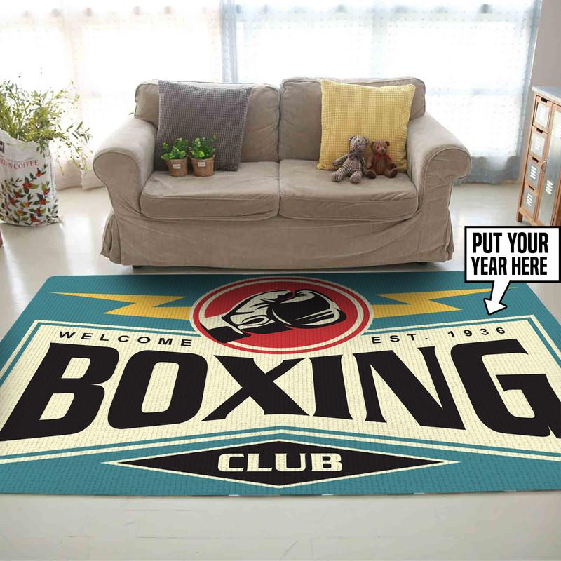 Personalized Welcome to Boxing Club Rug 05718