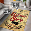 Personalized Barber Shop Rug 06016