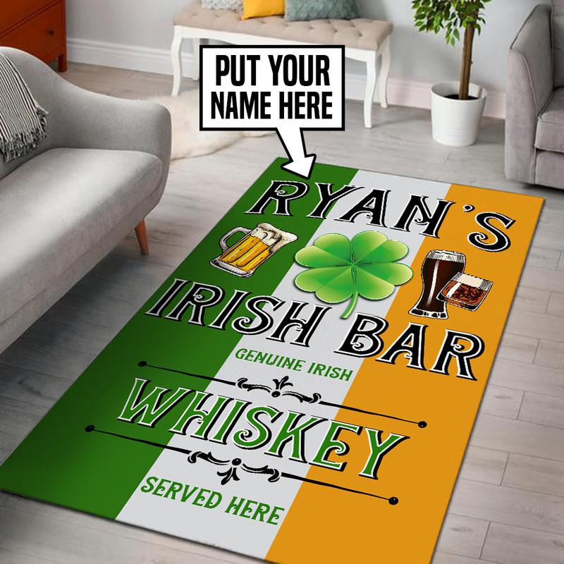 Personalized Irish Pub Rug 05480