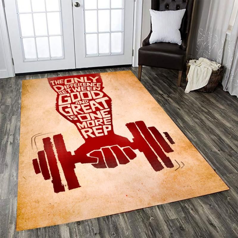 The Only Difference Between Good and Great is One More Rep Rug