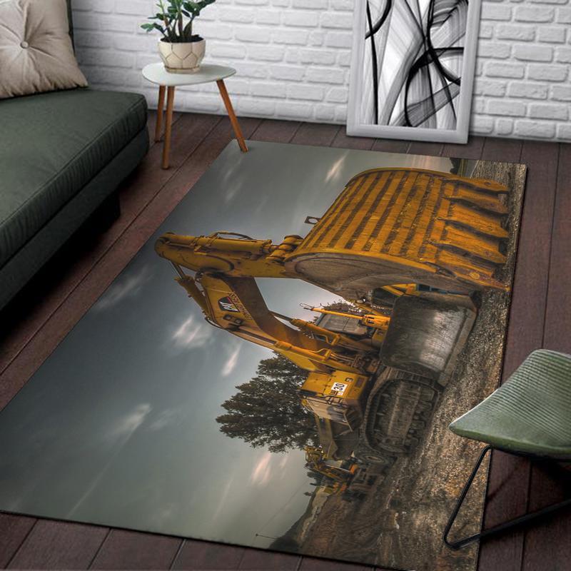 Cat Rug Caterpillar Construction Heavy Equipment 02693
