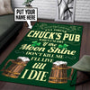 Personalized Irish Pub Rug 06138