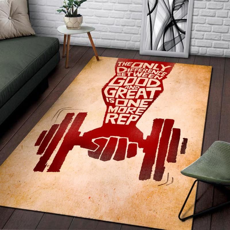 The Only Difference Between Good and Great is One More Rep Rug