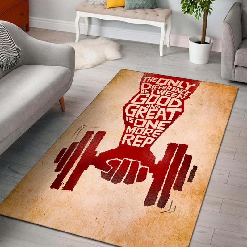 The Only Difference Between Good and Great is One More Rep Rug