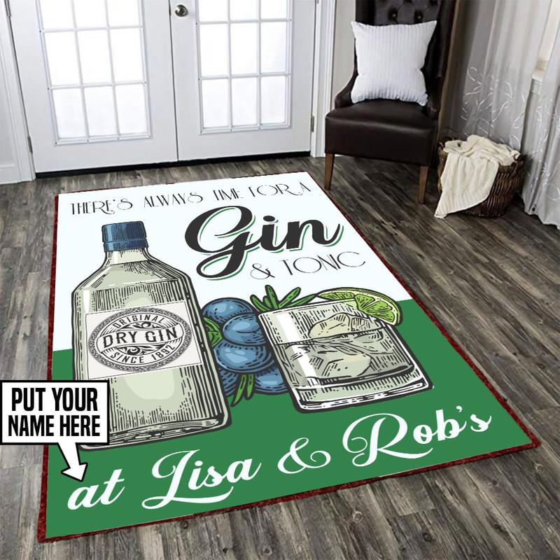 Personalized There's Always Time Rug 05628