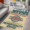 Personalized Mechanic on Duty Rug 06223