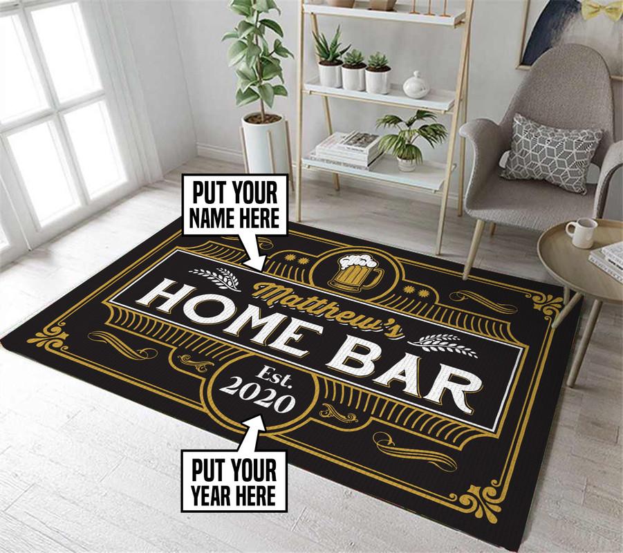 Personalized Home Bar Rug 06809