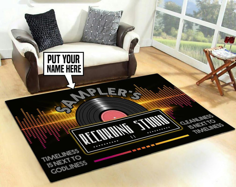 Personalized Music Studio Rug 06645