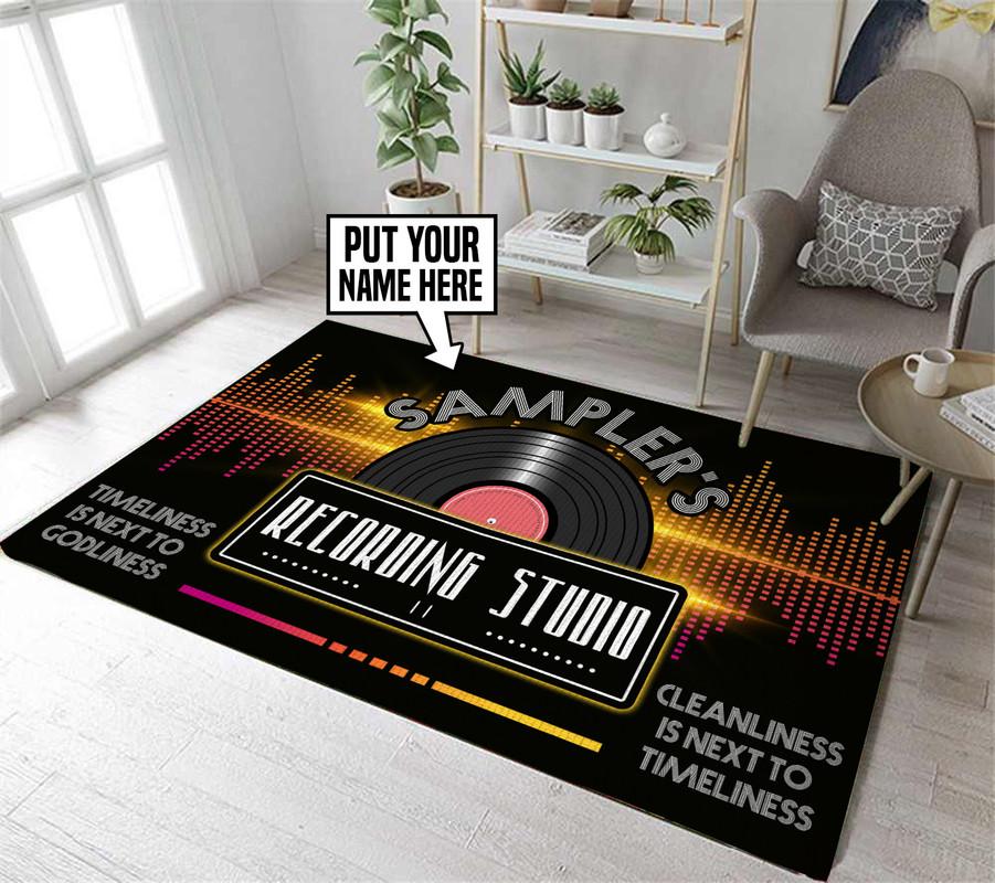 Personalized Music Studio Rug 06645