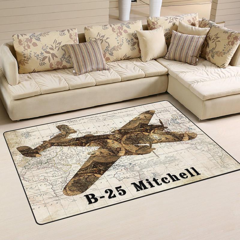 Doolittle North American B 25 Mitchell Rug 05181