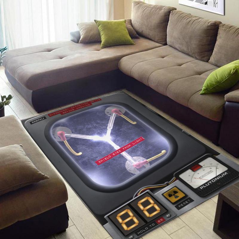 Btf Rug Back to the Future Marty Mcfly Delorean Dmc Bttf 01847