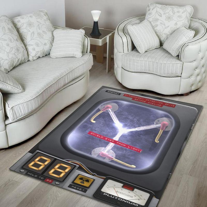 Btf Rug Back to the Future Marty Mcfly Delorean Dmc Bttf 01847