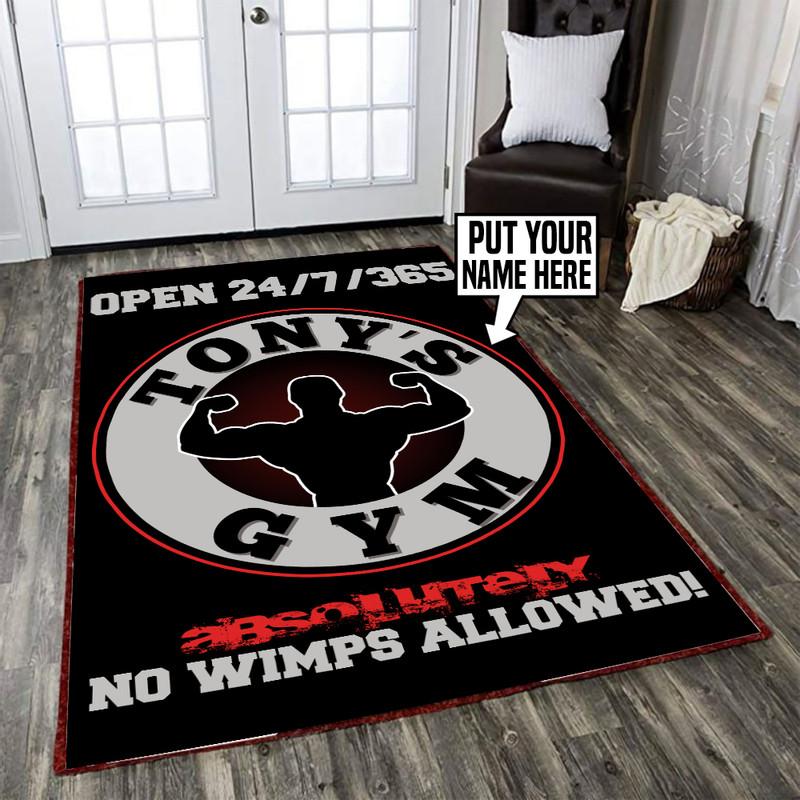 Personalized Gym Room Rug 06411