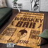 Personalized Whiskey Bar Rug 06454