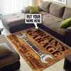 Personalized Garage Workshop Lounge Sanctuary Rug 05531