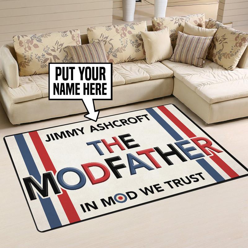 Personalized Modfather in Mod We Trust Rug 05556