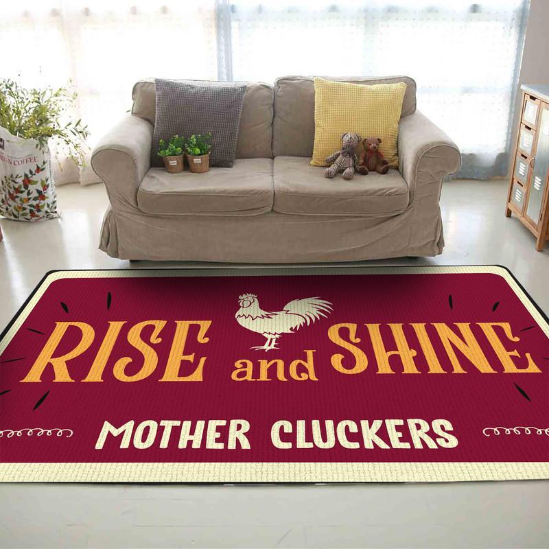 Rise and Shine Mother Cluckers Rug 06450